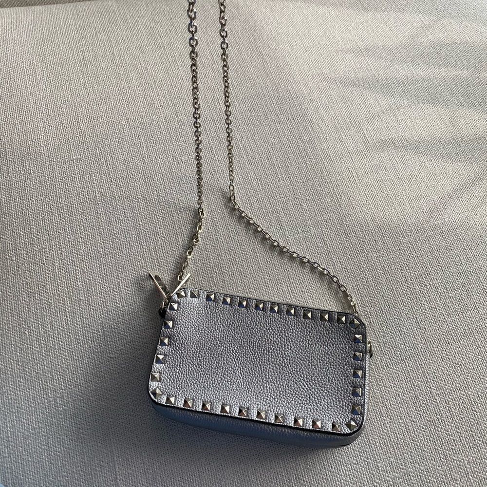 Silver Studded Crossbody Bag